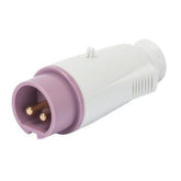 CEE portable plug purple GW IP-44 24V - for selection